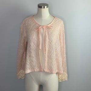 Mina Koo Mohair Knitted Sweater Cardigan Vintage M